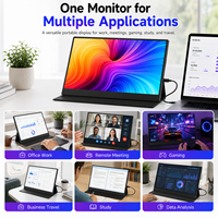 Moniteur portable 15,6 pouces 1920x1200 IPS, extension d'écran d'ordinateur portable, Type-C Mini, 16:10, écran externe fin
