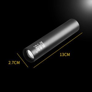 Lampe torche Juyingyang 13cm 2.7cm rechargeable à LED en alliage d'aluminium pour l'extérieur - Product Image 1
