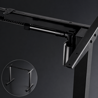 Cadre de bureau électrique réglable en hauteur AOR à moteur unique, 2 pieds, 2 niveaux, en acier inoxydable moderne, pour bureau à domicile (assis-debout)