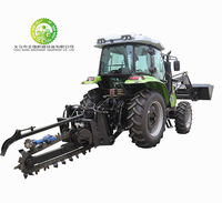 Zanjadora Hidráulica de Cadena Montada en Tractor con Punta de Bala para Excavación de Zanjas, Riego Agrícola y Colocación de Tuberías/Cables