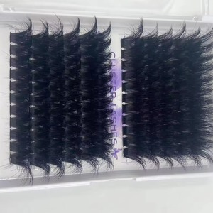 Extensions de cils en grappe faites à la main DIY, 8 mm, 25 mm, 0,05 mm, cheveux synthétiques, volume naturel - Product Image 4