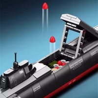 SEMBO Jiaolong Assaut Sous-Marin Blocs de Construction Sous-Marin Militaire Ornements Assemblage Jouets Pour Enfants Cool Cadeau D'anniversaire