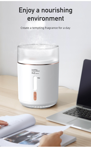 Humidificador de aire con anillo de humo para el hogar, difusor de aromaterapia de gran capacidad con doble espray, Medusa, 480ml - Product Image 3