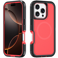 Étui rigide Defender, robuste et résistant, en TPU+PC, design professionnel pour iPhone 16 Pro XT sans aimant d'alignement