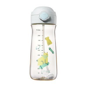 Vaso de cristal con pajita October Crystal de 500 ml, PPSU, para beber acostada, para mujeres embarazadas - Product Image 2