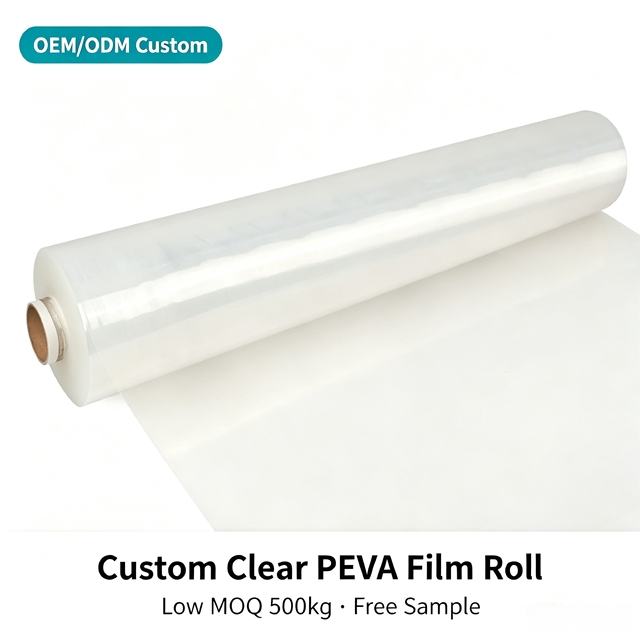Wholesale PEVA Film Soft Food Grade Eco Friendly Biodegradable Glossy Transparent Waterproof Customized Thickness Customizable