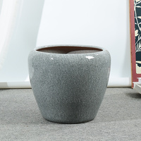 Pot de fleurs au sol extra-large de style nordique fait main, pot en céramique moderne en forme de pomme, écologique, pots et jardinières simples