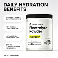 Poudre d'électrolytes naturels BCAA Créatine monohydrate Mélange minéral sans sucre Hydratation quotidienne pour adultes Supplément de récupération sportive