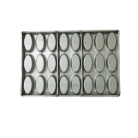 Plaque de cuisson rectangulaire professionnelle en acier aluminisé antiadhésive, écologique, durable et réutilisable, 24 cavités, 600*400mm, pour croissants