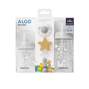 Set Regalo per Neonati 2026 <span class=keywords><strong>ALGO</strong></span> Nuova Collezione 4 Pezzi Set Biberon per Bambini Senza BPA Grado Alimentare - Product Image 3