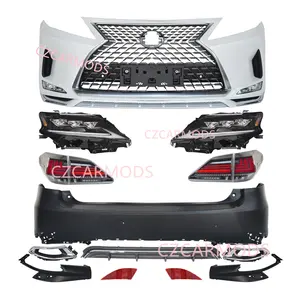 Car Body Kits for Lexus RX RX350 RX450h 2010 2011 2012 upgrade to 2022 Style Front Rear Bumper Triple LED Headlight Tail Light