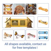 Cartes de visite 3D personnalisées, cartes marketing pliables créatives avec impression de logo pour la promotion de la marque