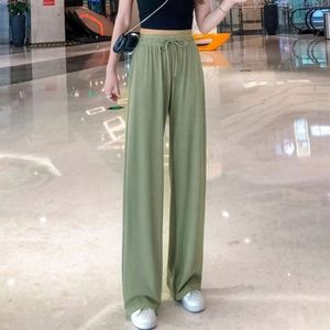 I-0510 Women Spring Waterproof Eco-Friendly Formal High Waist Boot Cut Loose Fit Full Length <b>Trousers</b> - Product Image 2