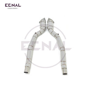 Para 2012 + <span class=keywords><strong>Ferrari</strong></span> <span class=keywords><strong>FF</strong></span> 6.3L <span class=keywords><strong>V12</strong></span> T304 Acero inoxidable CON PROTECCIÓN TÉRMICA Bajante Producto Ecnal - Product Image 3