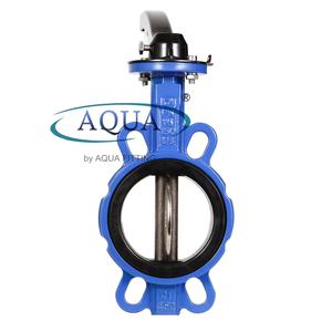 วาล์วผีเสื้อแบบมีคลิปด้านขวาเป็นเหล็กเหนียวแบบมีความยืดหยุ่นปลายท่อ - Product Image 2