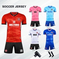 Tenue de football confortable par sublimation pour homme – Ensemble de maillot de foot en polyester à séchage rapide, personnalisable pour l'entraînement