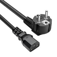 Cable de Alimentación de CA de 2 Pines para Enchufe Europeo de 6 Pies para Computadoras Portátiles Inspiron, Lenovo, HP y Sony