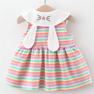 Articles les plus vendus, robe de fantaisie rose arc-en-ciel de haute couture pour bébé fille avec personnage de dessin animé, fabriquée en Chine - Product Image 4