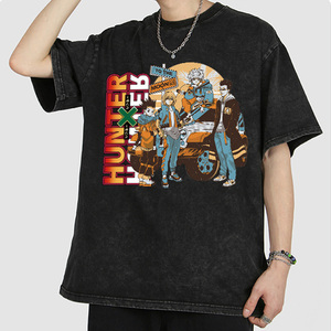 Wholesale 280g Heavy Cotton Anime t <strong>Shirts</strong> Oversized Dropped Shoulders <strong>Chainsaw</strong> <strong>Man</strong> Vintage t <strong>Shirt</strong> Anime - Product Image 6