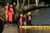 Planche de sauvetage gonflable de 5 m, pont flottant pour sauveteur, pont pneumatique portable pour les urgences en cas d'inondation
