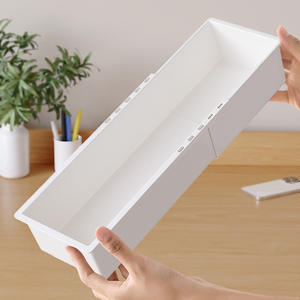 Caja de Almacenamiento Retráctil para Cajones, Contenedor Organizador de Ropa Interior, Cubiertos, Tenedor, Cuchara, Suministros de Oficina - Product Image 1