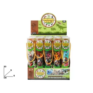 <b>Animal</b> World <b>Animals</b> In A Tube 20Pcs Mini Figures Collectible Toy For Kids Ages 3+ - Product Image 1