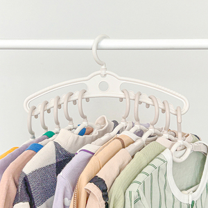 Paquete de 9+1 Perchas Ajustables Antideslizantes para Bebés y Niños, Serie Sprout, Plástico PP, Multitamaño, Organizador de Armario para Recién Nacidos, Venta al por Mayor - Product Image 6