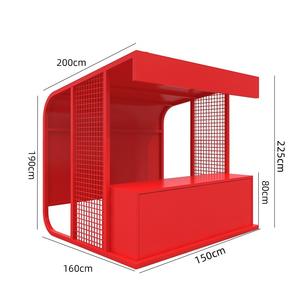 Puesto de Comida Móvil Personalizado, Quiosco de Papas Fritas, Sushi, Aperitivos, Bebidas, Carrito de Venta Ambulante, Helados, Comida Callejera, Hierro Galvanizado - Product Image 6