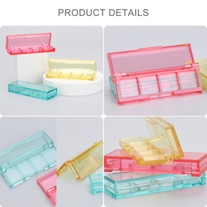 Biểu Tượng Tùy Chỉnh Rỗng <span class=keywords><strong>Eyeshadow</strong></span> Trường Hợp Bao Bì Tùy Chỉnh 4 Màu Sắc Sang Trọng Rõ Ràng Vuông Mini Duy Nhất <span class=keywords><strong>Eyeshadow</strong></span> Container Hộp Phấn Má Hồng - Product Image 2