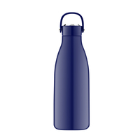Botella de Agua de Acero Inoxidable de Grado Alimenticio de 20 oz 600 ml, 180 °   Taza de Viaje con Tapa de Agarre Flexible, Libre de BPA y Resistente a la Oxidación