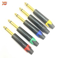 Connecteur audio 6,35 mm, prise de microphone, boîtier métallique, accessoires pour mixeur de guitare, amplificateur, haut-parleur