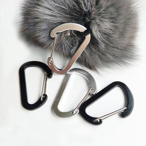 Mini D-shaped Aluminum Flat Carabiner