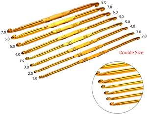 Juego de ganchos de <span class=keywords><strong>ganchillo</strong></span> tunecinos de aluminio, agujas de tejer de doble cabeza, Kits de herramientas - Product Image 4