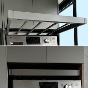 Washing Machine Pull-out <strong>Clothes</strong> Drying Rack Hanging Device Hidden Multi-function Pants Rack Telescopic Slide <strong>Rail</strong> Hardware - Product Image 2