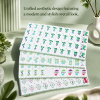 Ensemble de Mahjong Américain Personnalisé avec Logo, 166 Tuiles en Acrylique, Impression Intérieure 4 Couches, 30mm, NMJL Std, Coffret Cadeau de Luxe pour Voyage, Vente en Gros OEM
