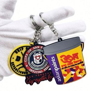 Venta al por Mayor de Llaveros de Silicona de Diseño Personalizado, Llaveros de PVC para Regalo - Product Image 1