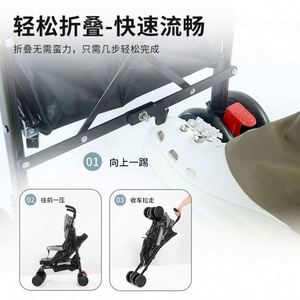 รถเข็นร่มพับได้น้ำหนักเบาพร้อมที่นั่งปรับเอนได้รถเข็นเด็กแบบพกพาสำหรับ0-3ปีรวมประกัน - Product Image 3