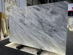 Mármol de <span class=keywords><strong>Manhattan</strong></span> Pulido Moderno y Lujoso, Losa Grande de Piedra Natural para Decoración de Interiores de Hoteles - Product Image 5
