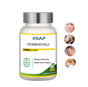 Vitamine Nicotinamide B3 Supplément de niacine Antioxydant Riche 500mg 120 Pilules de vitamine B3 Vegan - Product Image 2