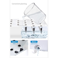 Kit de culture hydroponique verticale intelligent Starfarm pour l'intérieur, pour herbes et légumes, système de culture hydroponique, blanc ABS