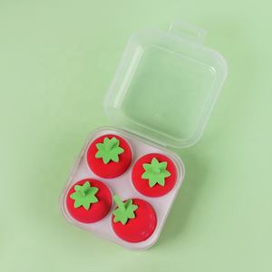 Juego de esponja de maquillaje de frutas personalizado, de etiqueta privada, con fresas, Peach, <span class=keywords><strong>pera</strong></span>, limón, aguacate, maquillaje, huevo, esponja - Product Image 6