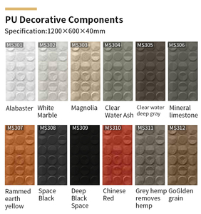 亀甲模様PUストーンウォールパネルディスプレイボード内外装装飾フェイクストーンウォールパネル - Product Image 5