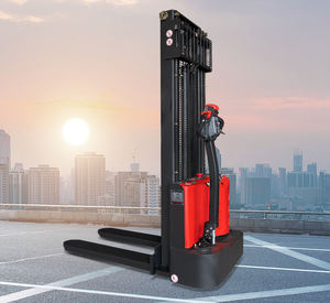 Nuevo azul 1.5ton apilador eléctrico camión elevador Control remoto todoterreno DC MOTOR 1 año otro CN;HEB 1150 Mm/1500 Mm/1800 carretillas elevadoras - Product Image 2