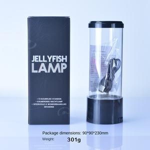 Lampe LED Méduse à Succès Transfrontalier, Lampe d'Ambiance USB Blanc Chaud, Décoration de Bureau, Petite Lampe au Design Européen Simple - Product Image 2