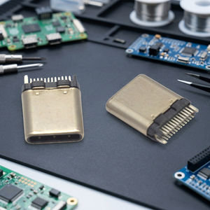 อะแดปเตอร์ Ariba Technology UCPZXXNB3-190 USB 3.1 Type C หัวต่อแบบตัวผู้  หน้าสัมผัสทองแดงผสม  ทนไฟ UL94V-0  หน้าสัมผัสเคลือบทอง - Product Image 2