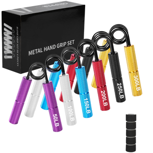 Fortalecedor de agarre resistente, ejercitador de mano de antebrazo de Metal, entrenador de fuerza de agarre manual para Fitness - Product Image 1