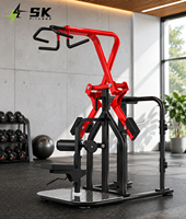 Machine à pullover latéral à charge libre SK Commercial avec coussinets de protection des coudes pour l'entraînement de la force du dos, équipement de gym certifié CE