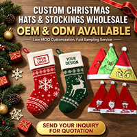 Chapeau de Noël personnalisé en peluche, bonnet du Père Noël avec broderie de logo personnalisée, fête de Noël, vente en gros, usine OEM ODM