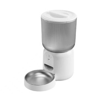 Comedero Inteligente para Mascotas de Acero Inoxidable de 4L - Grabación de Voz, Cámara de 480P, Versiones con WiFi/Botón