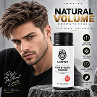 Bedak Penata Rambut untuk Pria, Bedak Tekstur Matte Penambah Volume, Pengangkat Akar Rambut, Pengontrol Minyak, Hasil Ringan 15g Perawatan Rambut